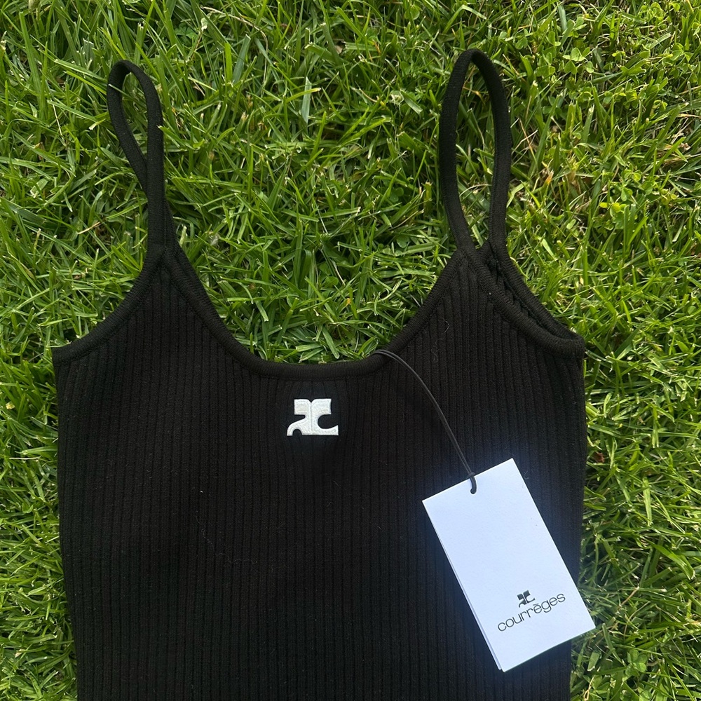 Courreges Re-Edition Ribbed Knit Tank - Picture 5 of 7